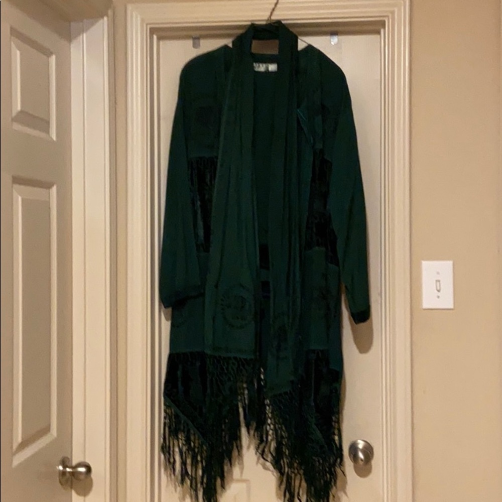 3 piece long fringed pants suit  (EUC)